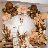 jungle safari birthday party balloon garland arch kit animal balloons for kids boys birthday party baby shower decorations