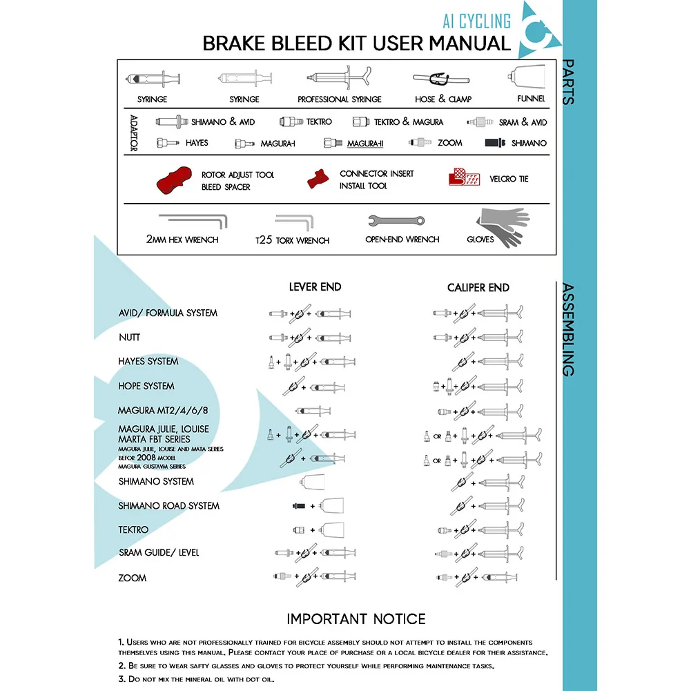 

Bicycle Bike disc brake Bleed kit Hydraulic disc brake Oil Bleed Oiling Tool
