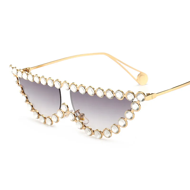 

2021 Fashion New Diamond-studded Sunglasses Are Popular, Simple Pearl Sunglasses, Personalized Sunglasses, Women