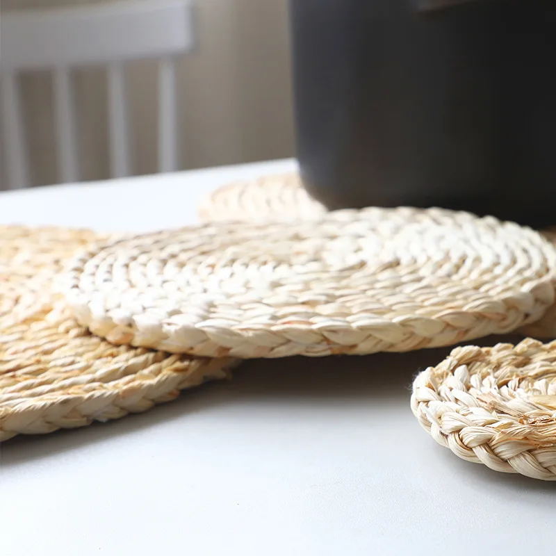 Винтажный изоляционный коврик креативный кожаный ручной работы кукурузный