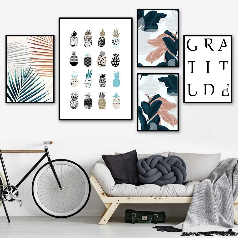 Настенный постер в скандинавском стиле с изображением цветов абстрактных