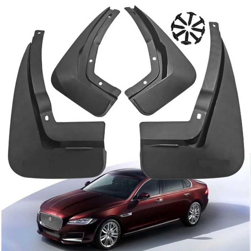 

4pcs Molded Car Mudguards fender Front Rear Mud Flaps For Jaguar XF XFL 2009-2016 Mudflaps Splash Guards