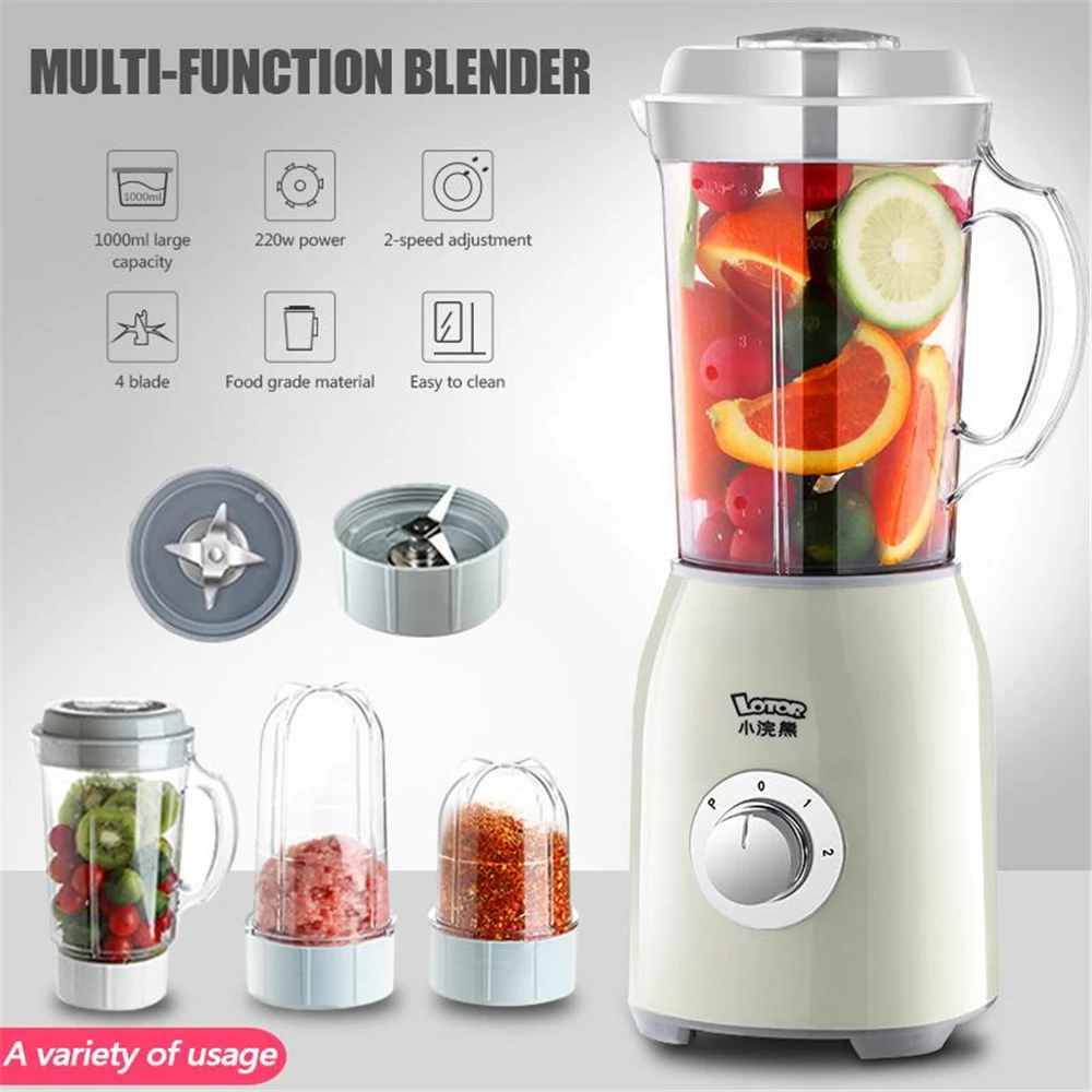 

Multi-function Blender Mixer Juice Blender Vegetable Fruit Blender Baby Food Processor Soymilk Maker Electric Meat Grinder 1.5L