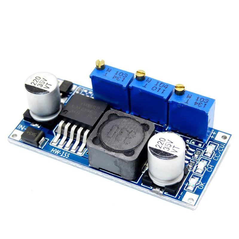Светодиодный драйвер LM2596 понижающий Регулируемый Модуль питания CC/CV