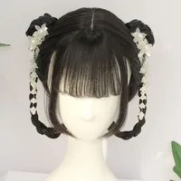 Traditional Chinese wigs The Style of Ancient Girls Antique costume cos wig headgear Chinese style hair and wig customization