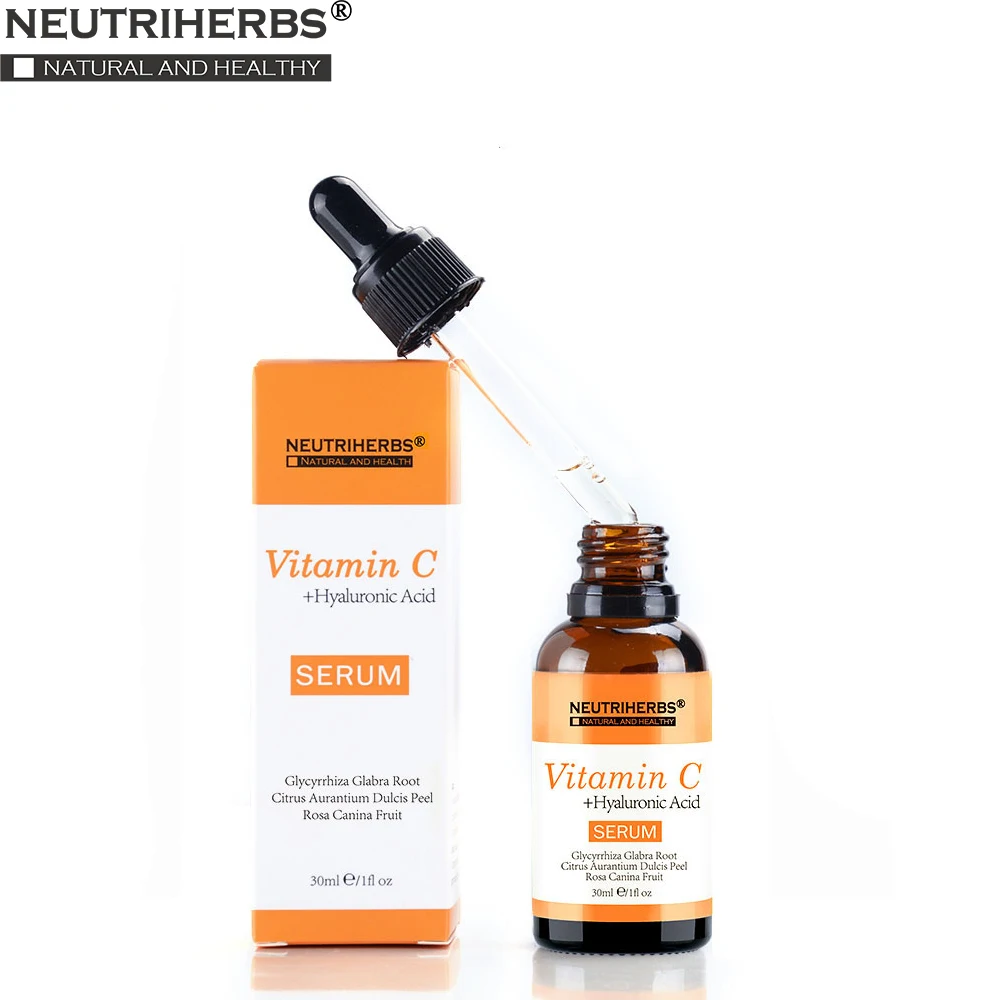 

Neutriherbs 20% Face Serum Vitamin C Serum with Hyaluronic Acid Lifting Whitening Fade Sun Spots Skin Care Beauty 30ml