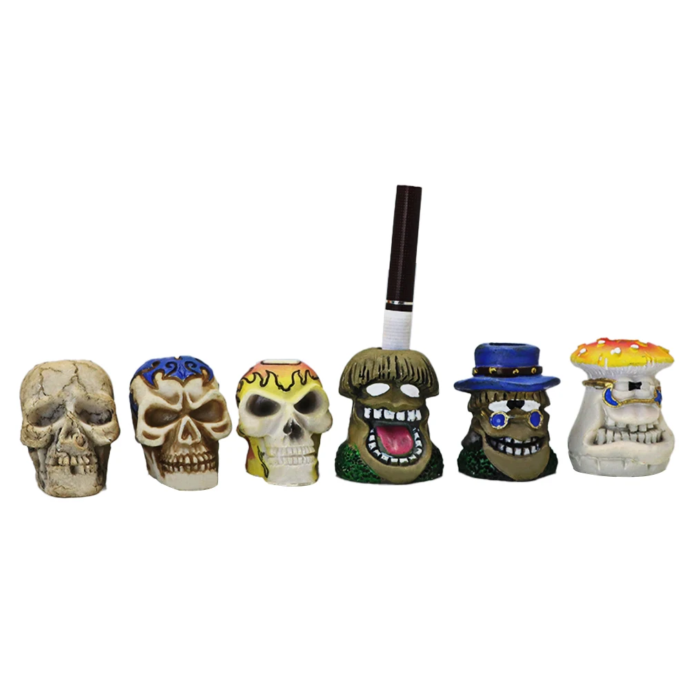 

HONRET Skull Portale Cigarette Extinguisher Suit Ceramic Cigarette Snuffers Instant Mini Women Men Outdoor Indoor
