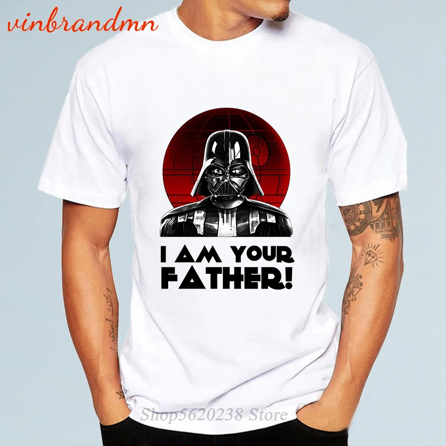 Модные футболки в стиле Ретро войны топы с надписью I Am Your Father забавный дизайн
