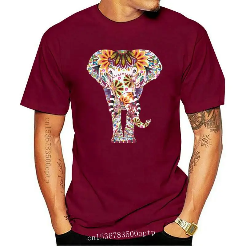 

New Colorful Elephant print Women T Shirt casual short sleeve o neck tee tops for female cartoon cute t-shirts femme clothings