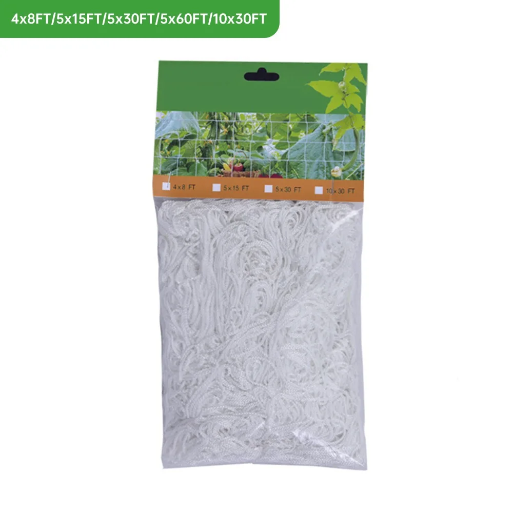 

Plant Trellis Netting Heavy-Duty Polyester Plant Support Vine Climbing Hydroponics Garden Mesh Net Accessories Multi Use