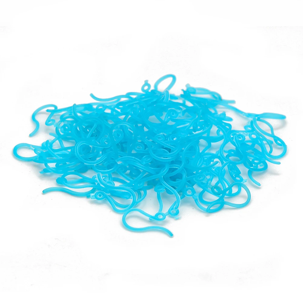 MEIBEADS 500 шт./партия, модный пластиковый ушной крючок, не аллергенные серьги, провода, фурнитура, подходят для ювелирных изделий, аксессуары UF1953 - Цвет: UF1953BU00