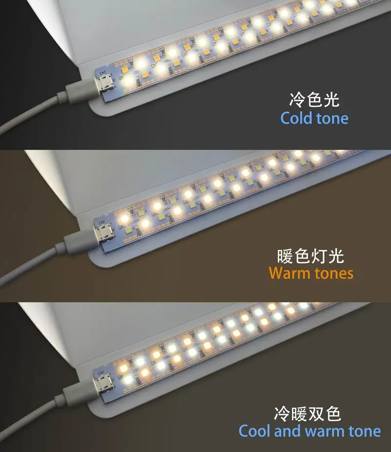 Два цвета двойной светодиодный складной портативный фото видео бокс освещение