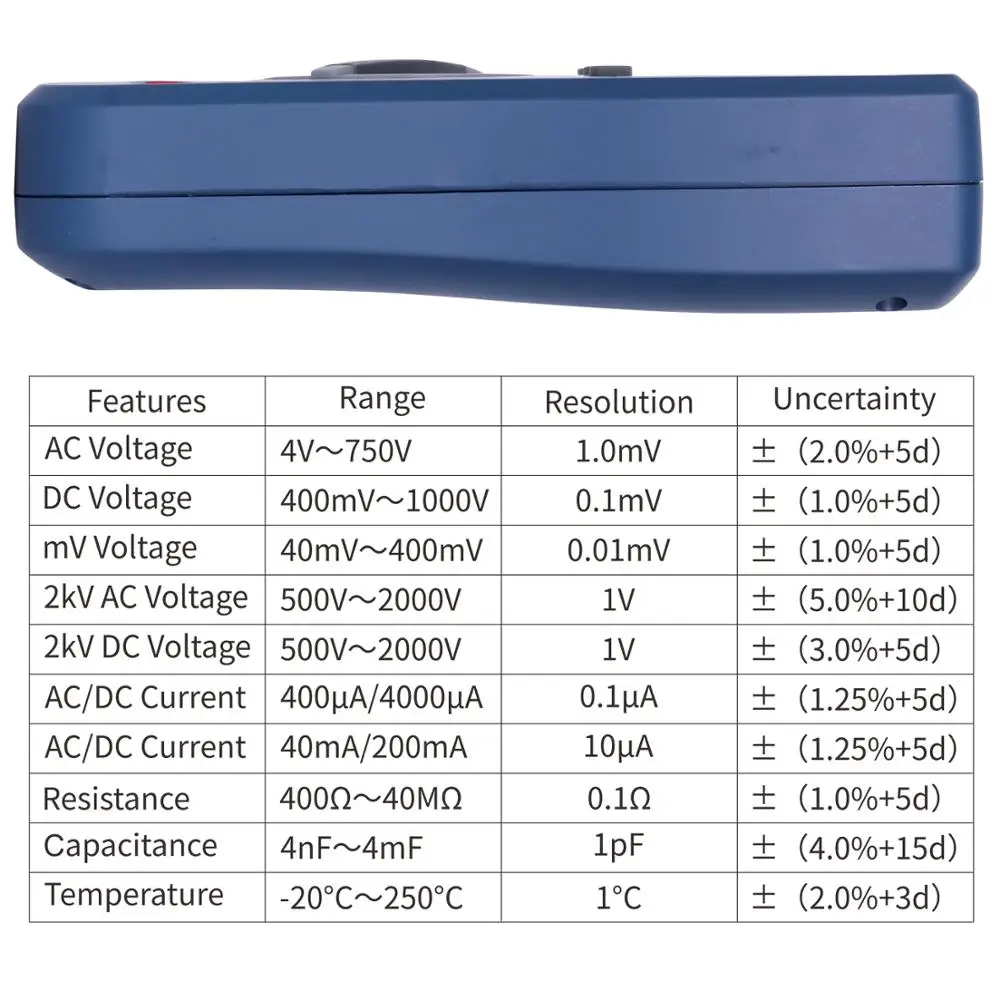 Цифровой мультиметр VC92 автоматический с ЖК дисплеем напряжение и сопротивление