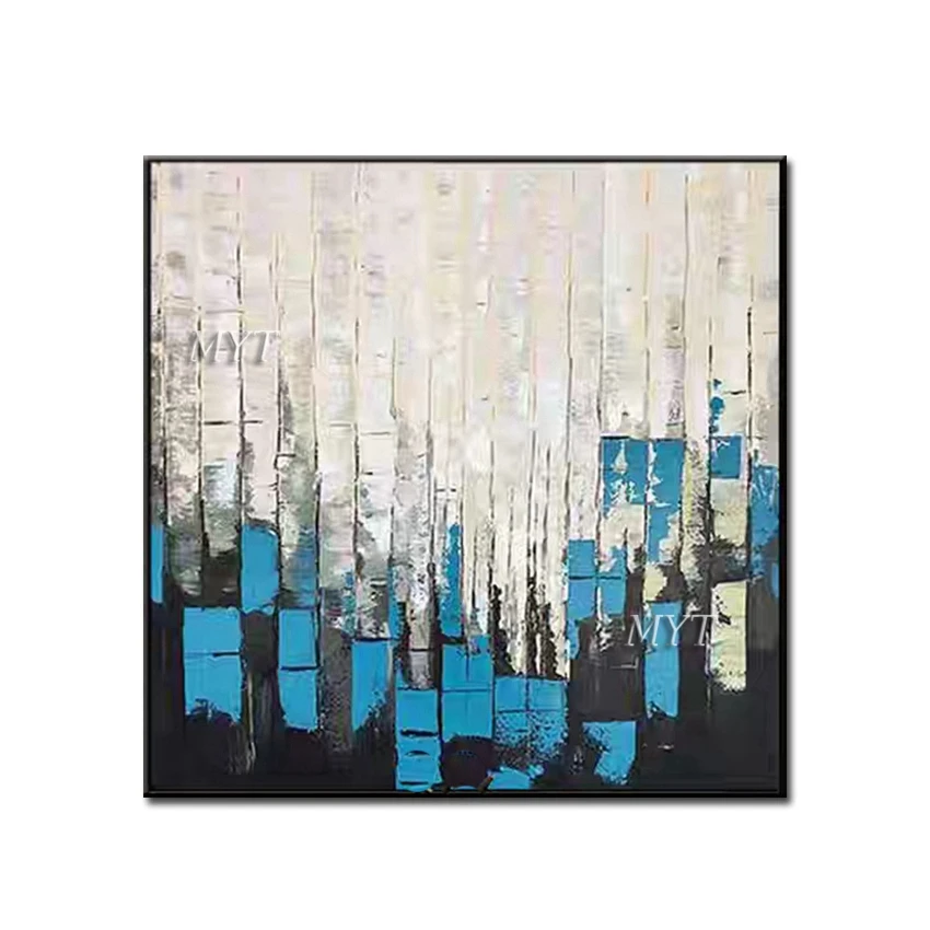 Большой домашний декор искусство абстракция новая ручная роспись толстая