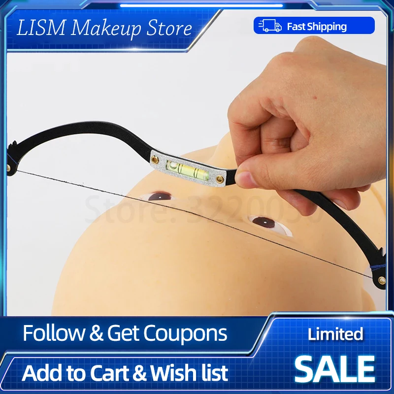 Microblading Mapping String Ruler Permanent Makeup Pre-Inked Eyebrow Line Mark Brow Positioning Tool PMU Accessory Supply | Красота и