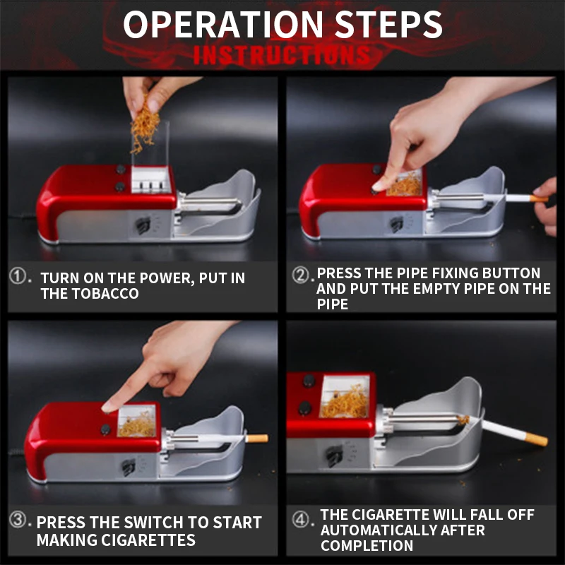 Машина для изготовления сигарет Автоматическая бытовая маленькая ручная машина