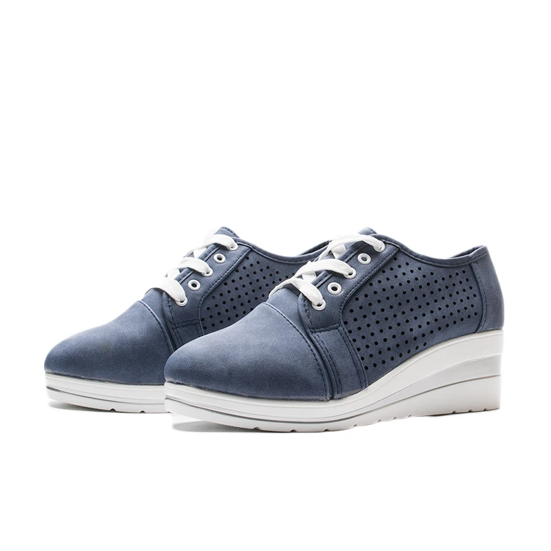 Fujin/женская модная повседневная обувь Новинка Женская на танкетке Дышащая