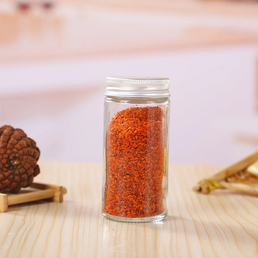 

6PCS 3.38oz Circle Seasoning Bottle Airtight Pepper Shaker Spice Storage Bottle Pepper Bottle Barbecue Condiment Kitchen Gadget