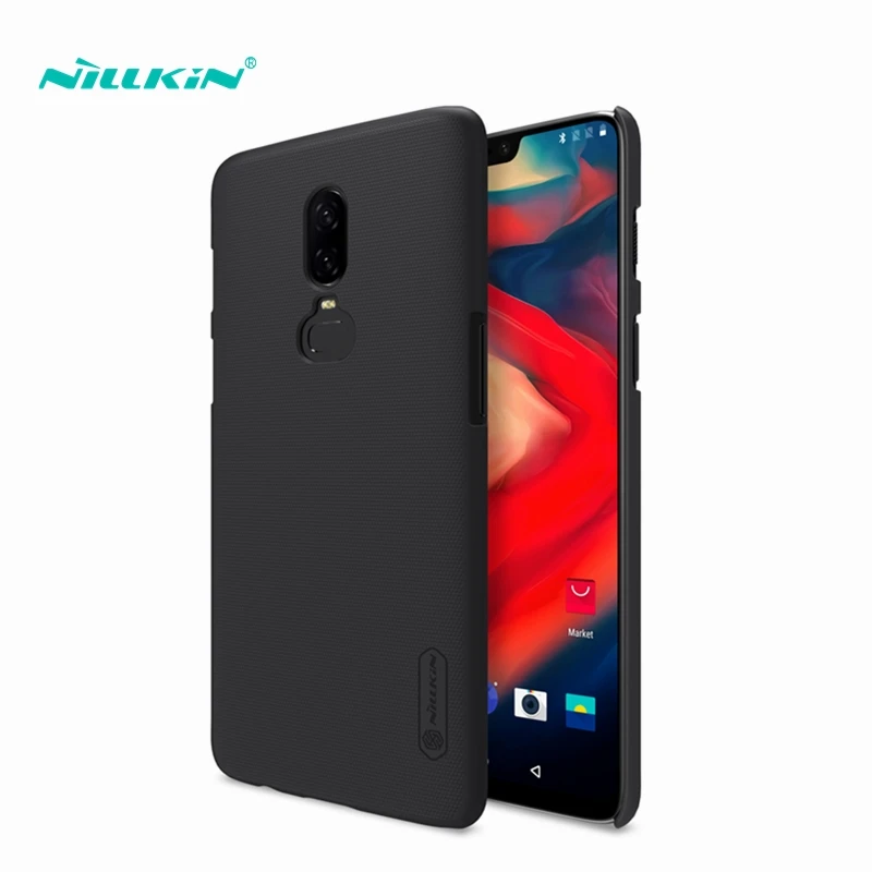 For OnePlus 6 Case Cover NILLKIN Hard PC Frosted Phone Bag One Plus A6000 A6003 Back Shockproof Protective Shield |