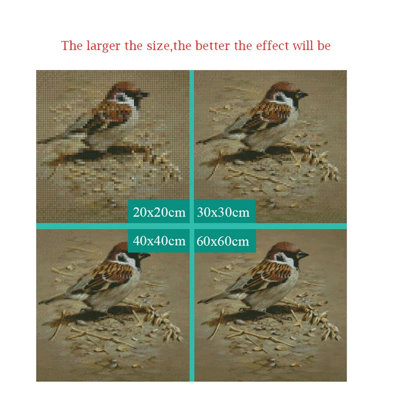 5D алмазная живопись сделай сам вышивка крестиком натуральная Птица