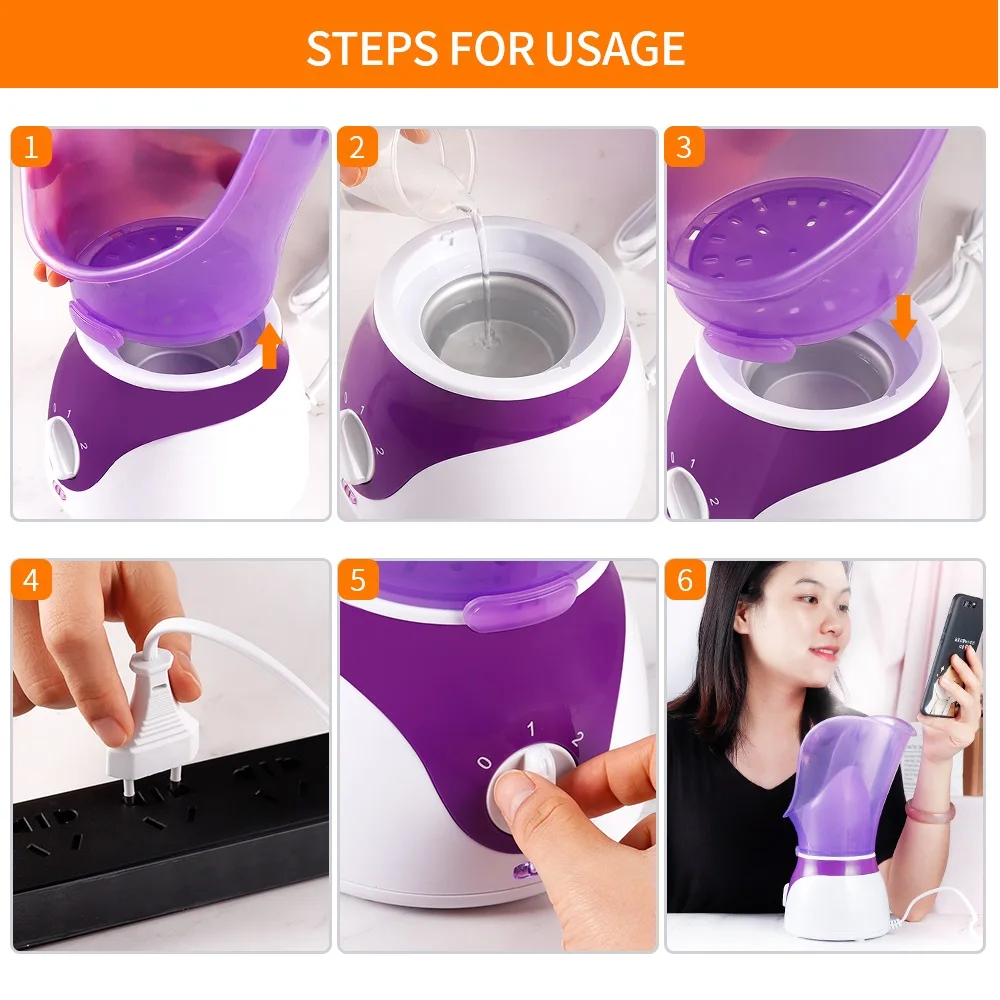 50ML Facial Heating Sprayer Face Nose Steamer Humidifier Skin Moisturizing Pores Cleansing Aromatherapy Sauna Home Beauty Device |