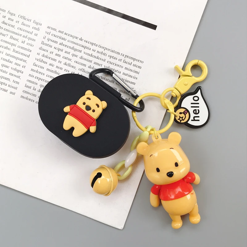 1 Мультяшный чехол для наушников с брелоком для Xiaomi Redmi AirDots, новинка, чехол, беспроводной Bluetooth чехол для наушников, мягкий чехол из ТПУ - Цвет: 1