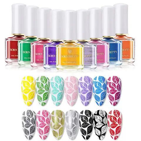 Lacques Born Pretty for nails, 57 colors, 7 ml, nail stamping coating G.