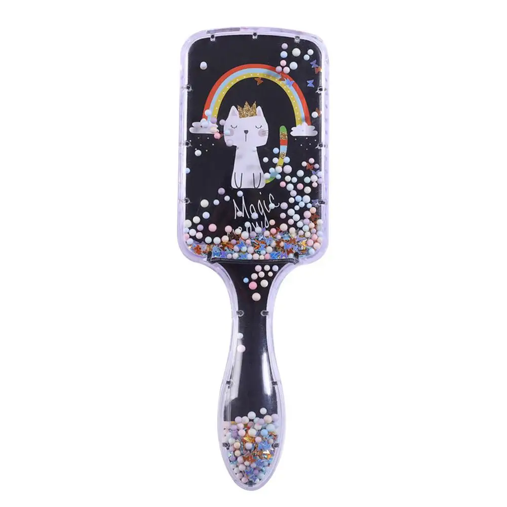 

Hair Brush Scalp Hair Comb With Massage Air Cushion Anti Static Hairbrush With Cartoon Printing Elements Christmas Gift For S