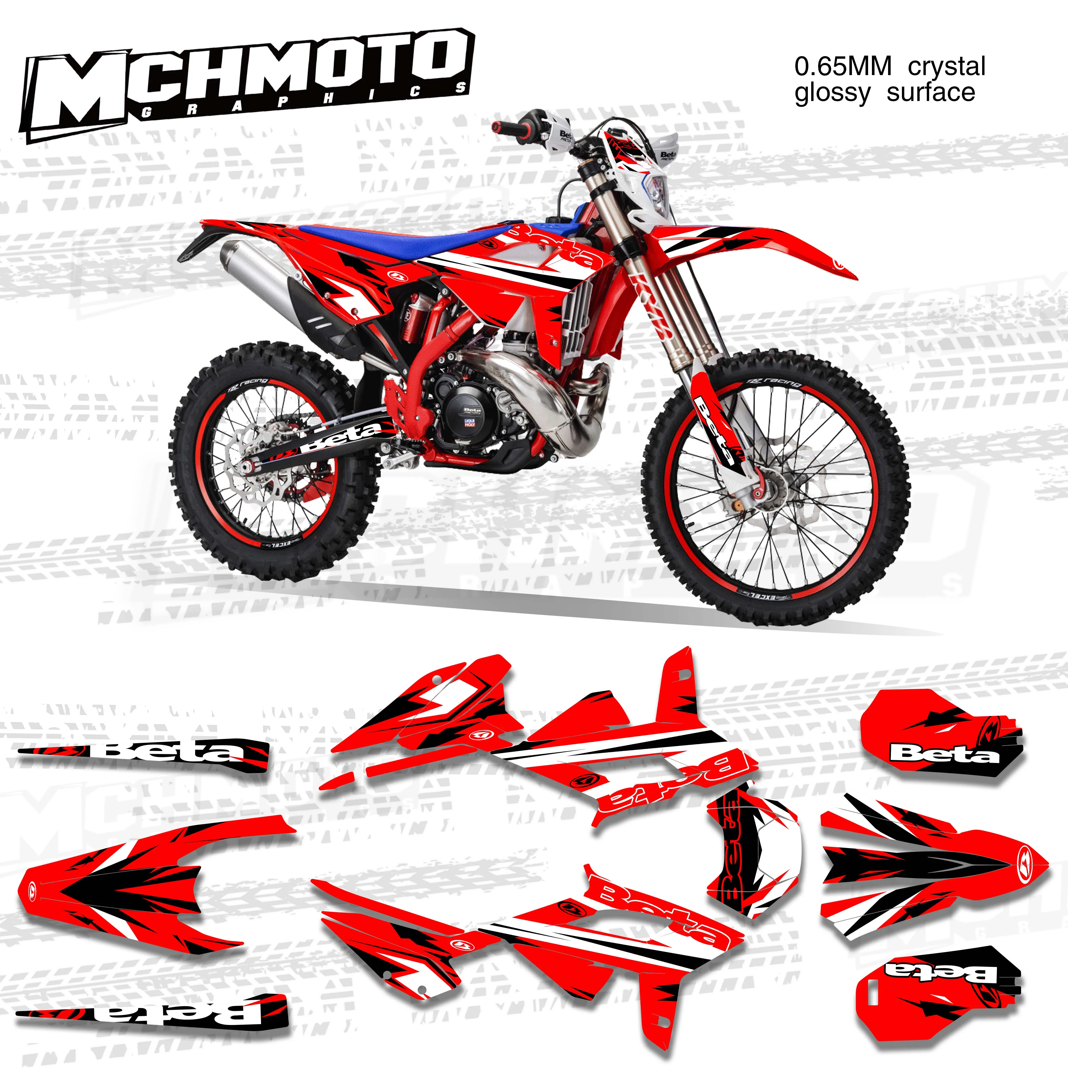 

MCHMFG Motorcycle Team Graphic Decal & Sticker Kit For BETA RR 20-22 2020 2021 2022 Sticker