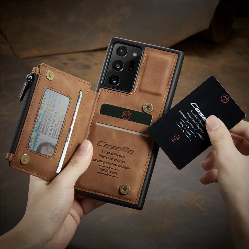 

Кожаный чехол-бумажник для Samsung Note 20 Ultra 10 9 S21 S20 FE S10 S9 S8 Plus A52 A72 A21S A51 A71