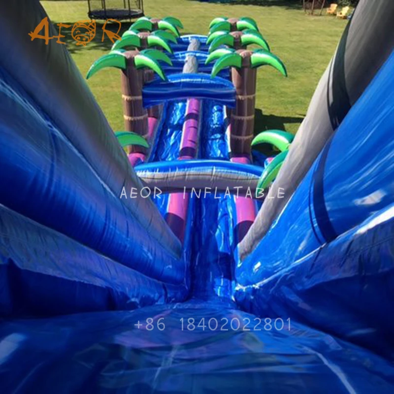 2021 новая садовая надувная мокрая или сухая горка полоса водная для продажи |