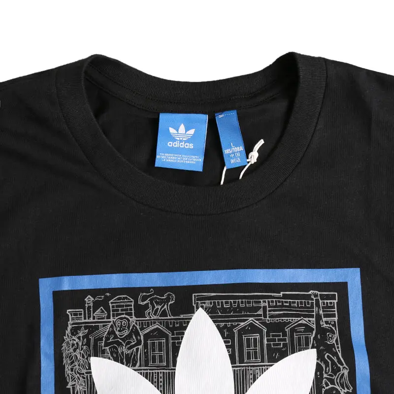 Оригинальные мужские футболки с коротким рукавом спортивная одежда|adidas original t-shirt