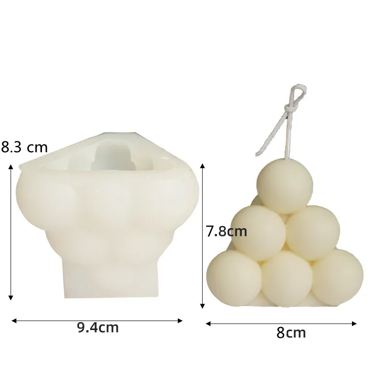 Новинка 3D форма для свечи в виде шара геометрическая сделай сам пирамиды