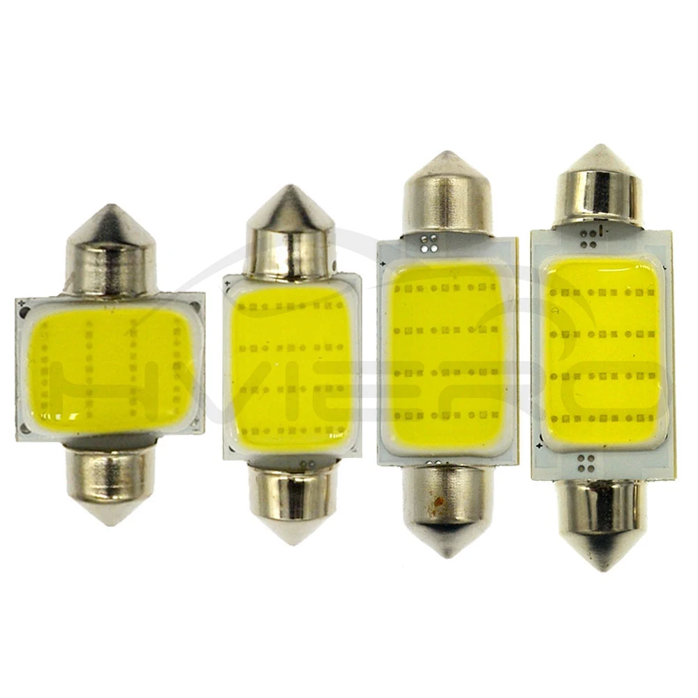 2 шт 12SMD Белая Гирлянда из початков купольные лампы для чтения 31 мм 36 мм 39 мм 42 мм 3 Вт светодиодные лампы для освещения салона автомобиля лампы интерьера DC 12 В