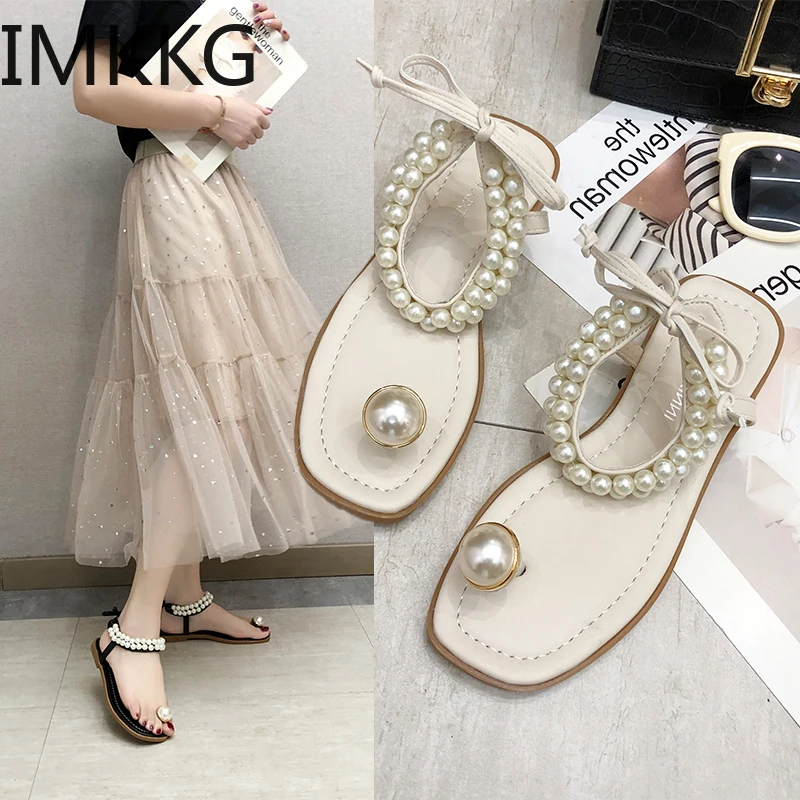 Женские сандалии новинка 2020 на плоской подошве летняя Женская обувь в богемном