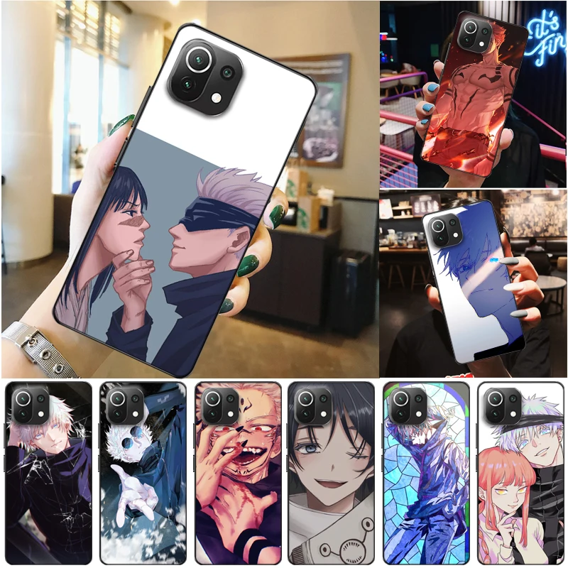

Jujutsu Kaisen Sukuna Satoru Gojo Yuji Itadori Fushiguro Megumi Phone Case For Xiaomi 11 Lite Pro Carcasa Coque Back Cover
