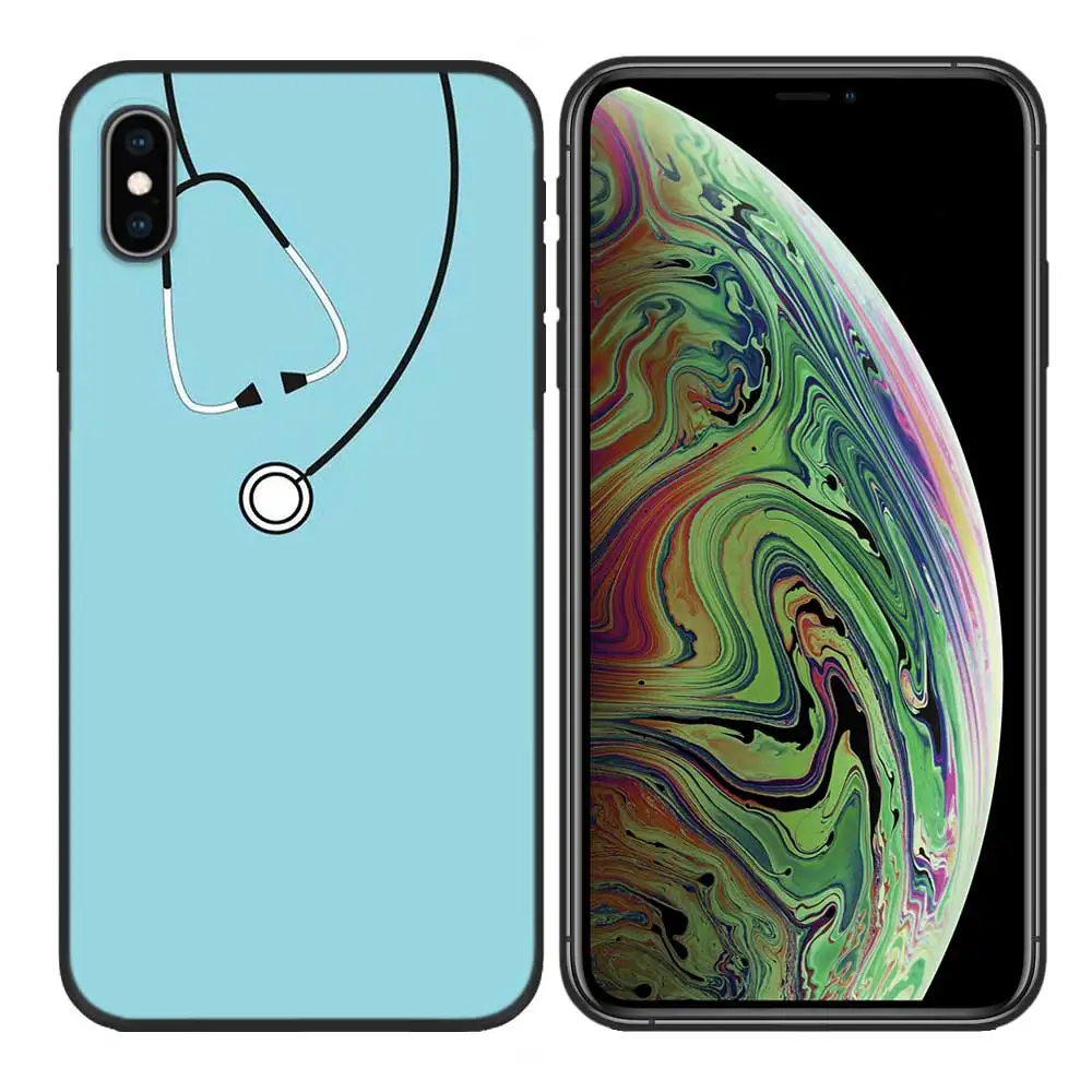 Силиконовый чехол Tasche Deckt Concha Ader медсестры для iPhone X XS XR XS 11 11Pro Max 7 8 6 6S 5 5S SE Plus Fundas Capa