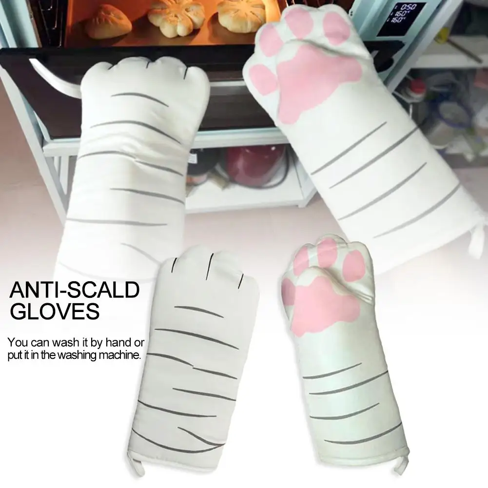 Перчатки для микроволновой печи изолированные рукавицы из чистого хлопка