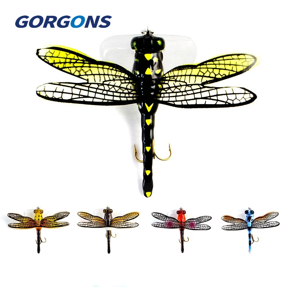 

Приманка для рыболовные приманки плавающий Topwater, 75 мм, 6 г, стрекоза, Искусственные воблеры, сухие мухи, насекомые, рыболовная приманка-форел...