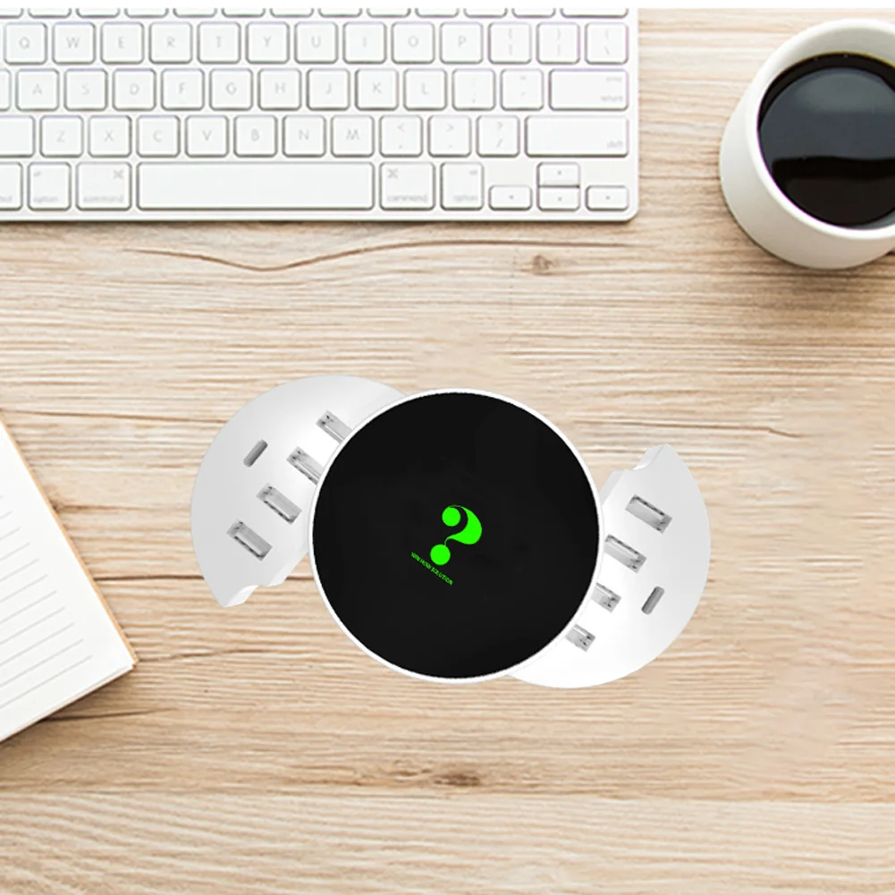 10 портов многократное Зарядное устройство USB для зарядки 5 в 8A 40 Вт умное быстрое