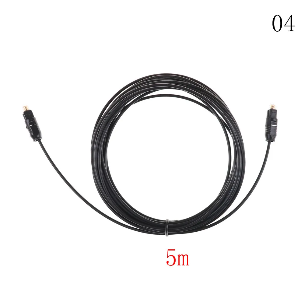 1 5-5 м цифровой аудио оптоволоконный кабель Toslink шнур SPDIF ПВХ для DVD VCR плеера Hi-Fi