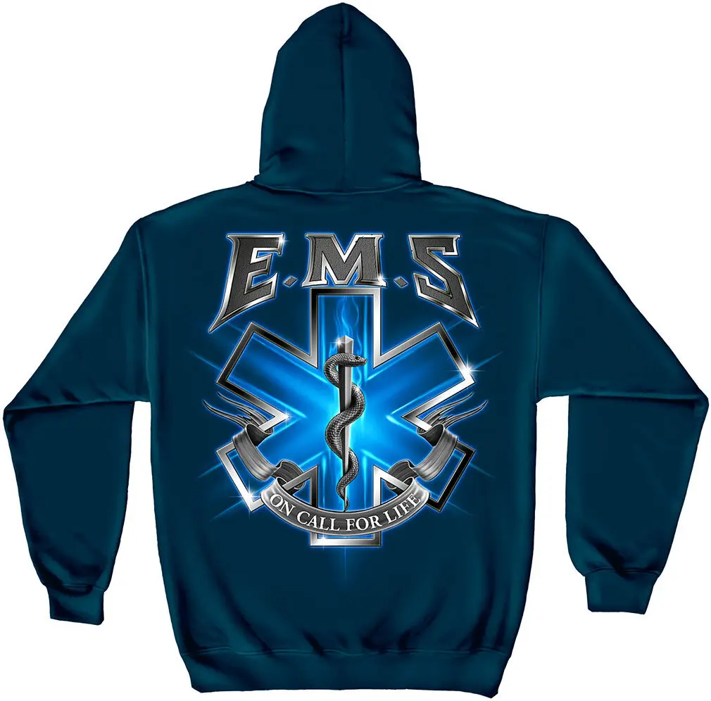 EMS EMT толстовка с капюшоном экстренная медицинская служба флагай фонарика США