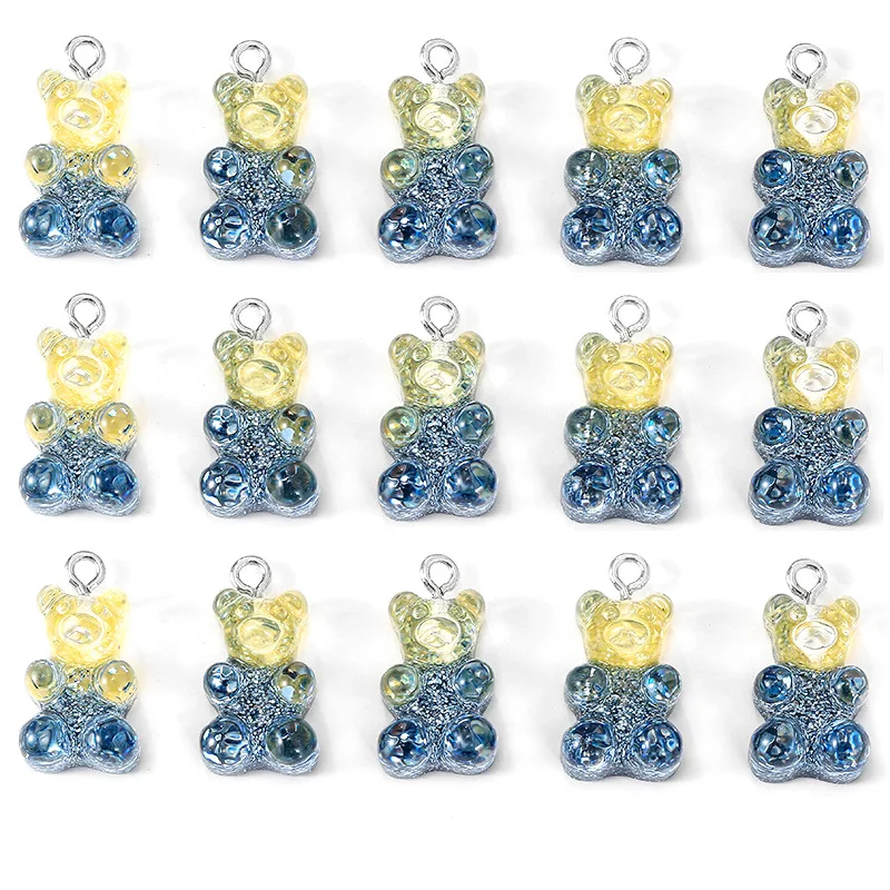 10 шт. подвески из блестящей смолы 11 х17 мм