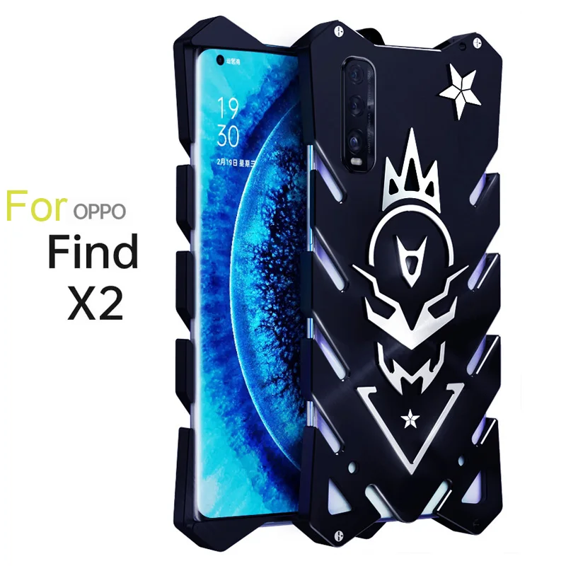Металлический Чехол Find X2 для OPPO Pro противоударный алюминиевый бронированный