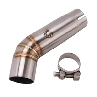 51mm slip on motorcycle exhaust middle link pipe stainless steel exhaust system for suzuki gsxr 600 750 2011 2020