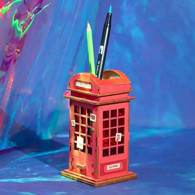 ROKR DIY Penholder 3D деревянная модель строительный комплект игрушки для детей взрослых девочек