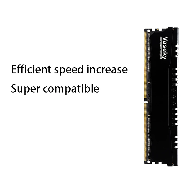 

VASEKY 16G DDR4 RAM 2666MHz 1.2V 288-Pin Desktop Game Memory Module with Cooling Vest, Suitable for Desktop Computers