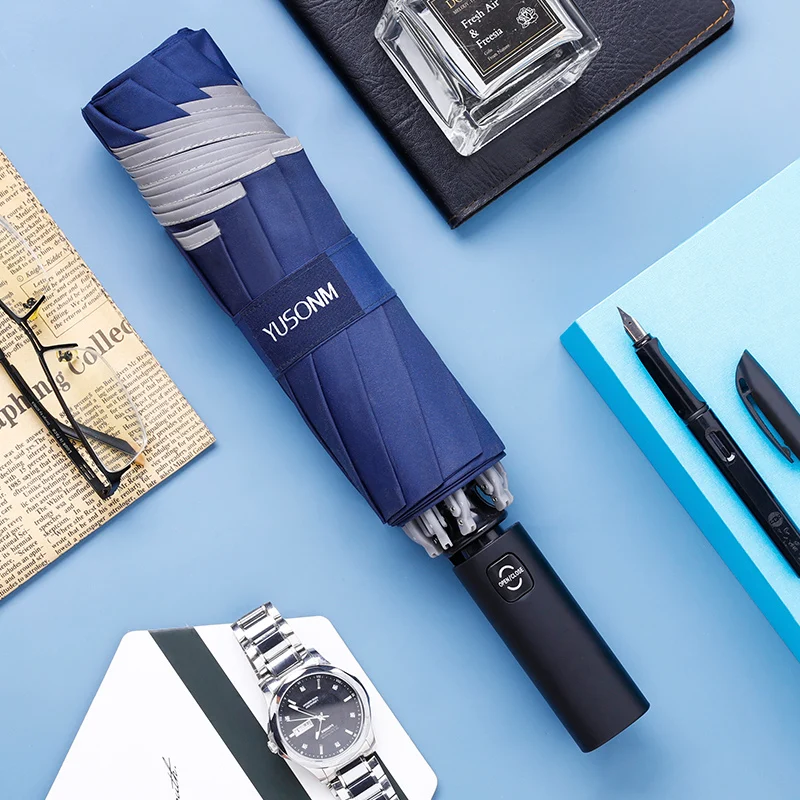 

Large Folding Umbrella Sun Sunny Creative Automatic Umbrella Rain Women Rain Windproof Umbrellas Paraguas Gift B65