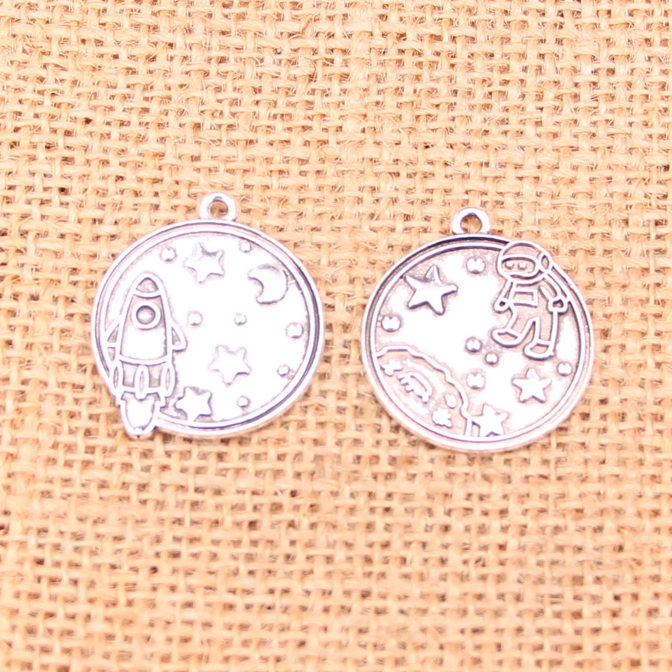 8 шт астронавт космическая посадка на Луне Подвески сплав металл Сделай Сам