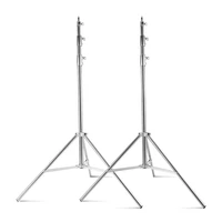 12pcs 2 8m heavy duty stainless steel professional light stand photography studio support tripod for flash light softbox